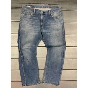 Levis 514 Jeans Mens 36X30 Blue‎ Light Wash Denim Straight Leg 100% Cotton